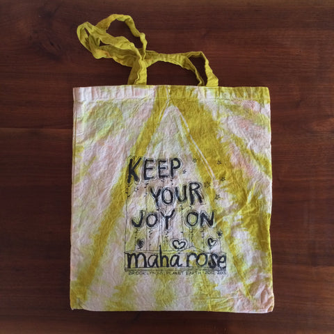 Tie-dyed Maha Rose Tote Bag
